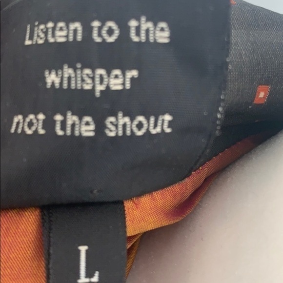 SpiritHouse olive color silk front button closure jacket - Picture 8 of 13